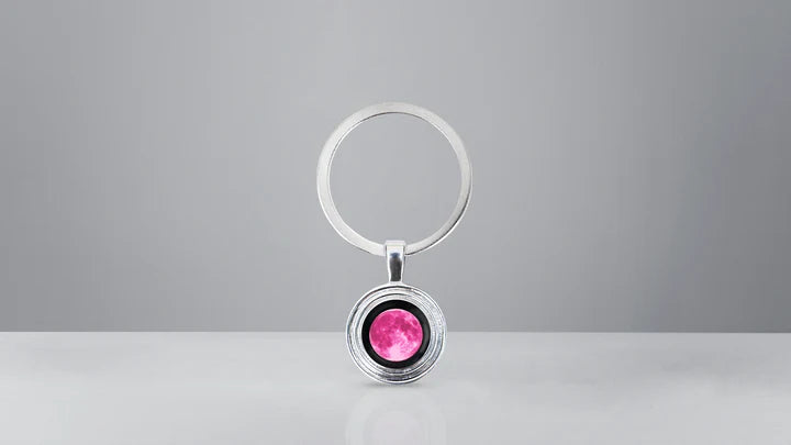 PINK MOON MEMORY KEYCHAIN