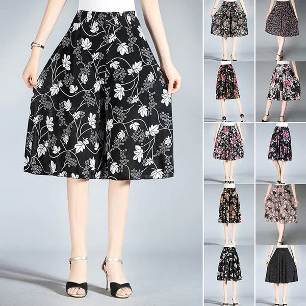 Women's Vintage Style Wide Leg Culottes