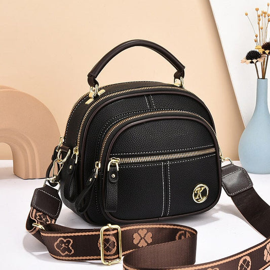 Classic Multifunctional Compartments Adjustable Crossbody Bag